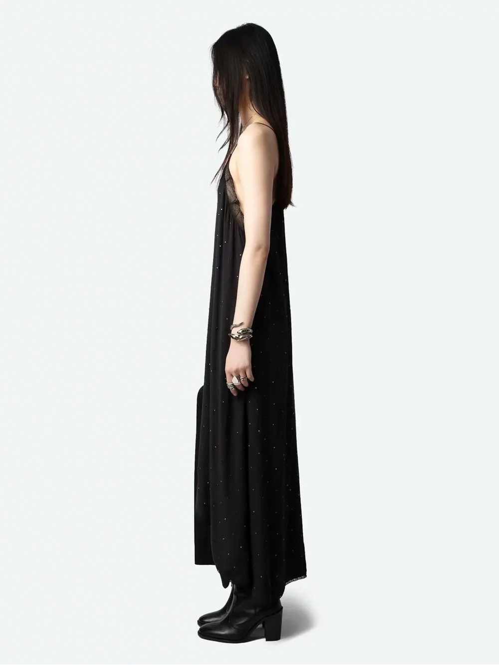 Zadig & Voltaire Risty Soft Strass Maxi Dress, XS S M L - Picture 4 of 7